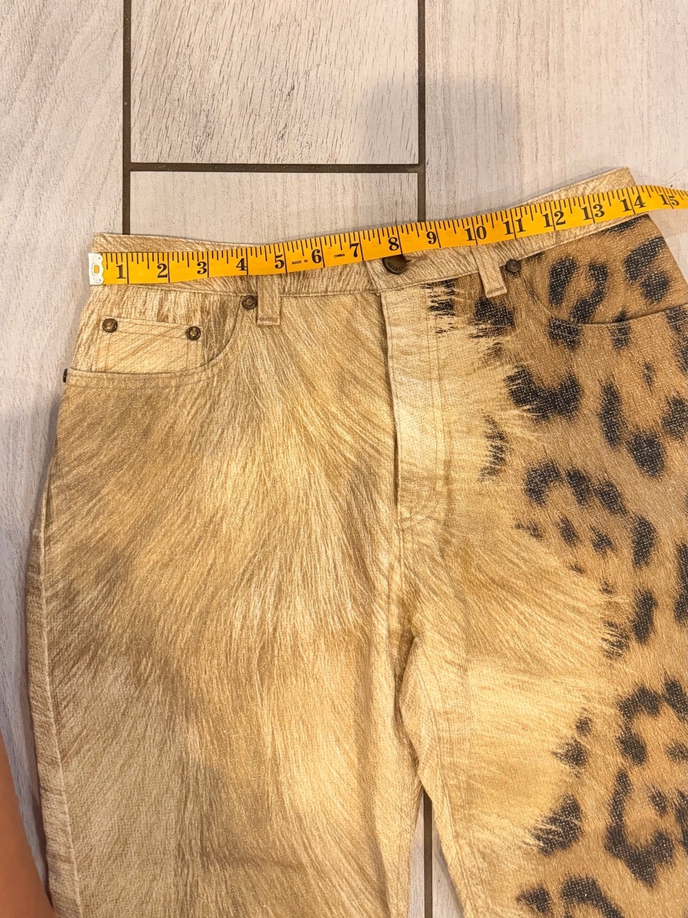 Roberto Cavalli Leopard-Print Flare Jeans in Tan and Black - Picture 15 of 15